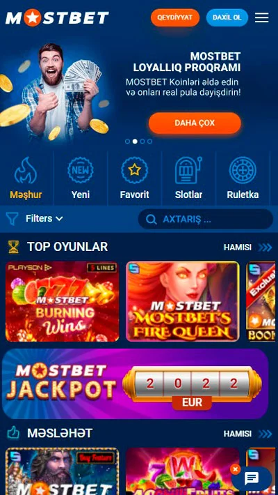 Mostbet casino tətbiqi